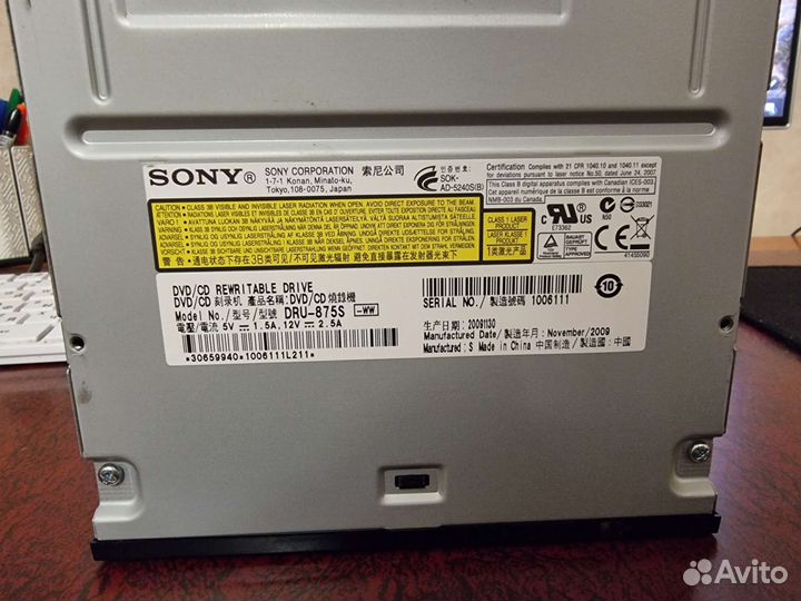 Оптический привод Sony NEC Optiarc DRU-875s Black