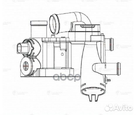 Термостат skoda fabia II 07- 1.4I cggb. BXW с