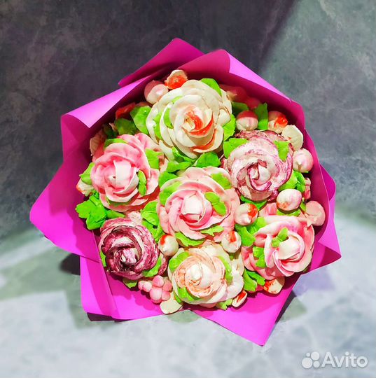 Букеты из зефира на день воспитателя