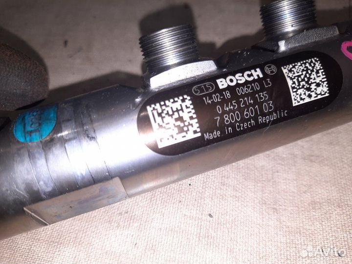 Рампа топливная Bmw 320D F30 N47D20C 2014