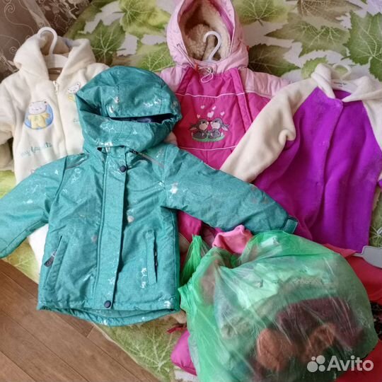 Вещи пакетом для девочки+ бортики в кроватку