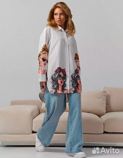 Рубашка женская белая