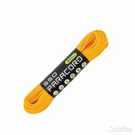 61889Веревка паракорд Cord 550 нейлон gold 30 м