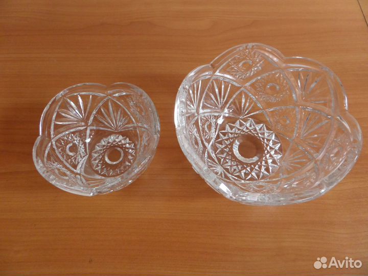 Салатники хрустальные. СССР