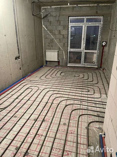 Отопление в коттедже с теплым полом. Под ключ