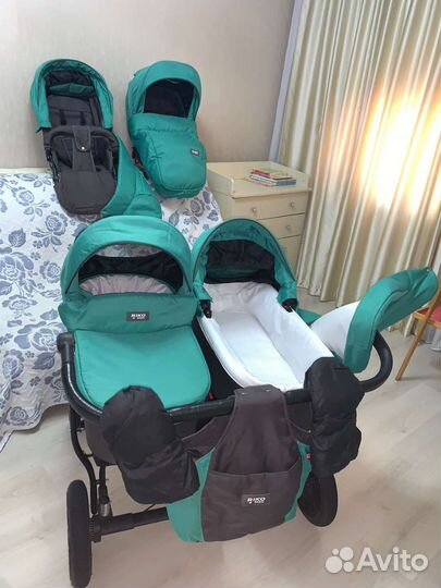 Коляска для двойни 2 в 1