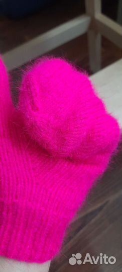 Варежки пушистые