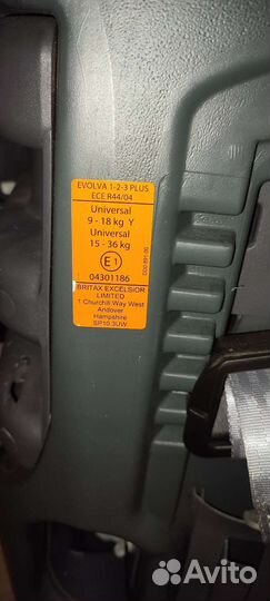 Автокресло britax romer evolva 1 2 3