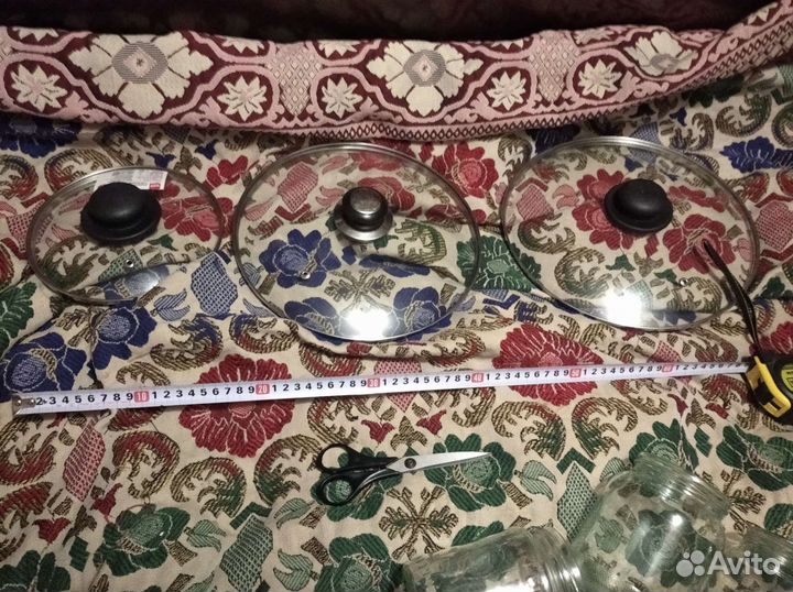 Крышка стеклянная для кастрюли сковородки