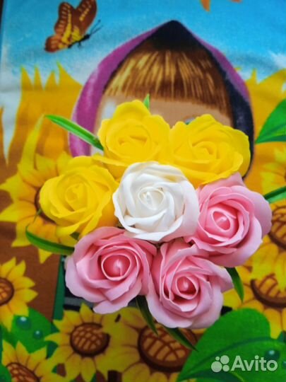 Мыльные букеты розы