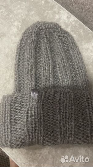Шапка крупной вязки зимняя