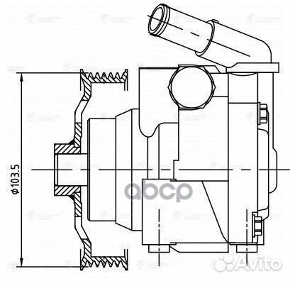 Насос гидроусилителя Ford Mondeo IV (07) 2.0i