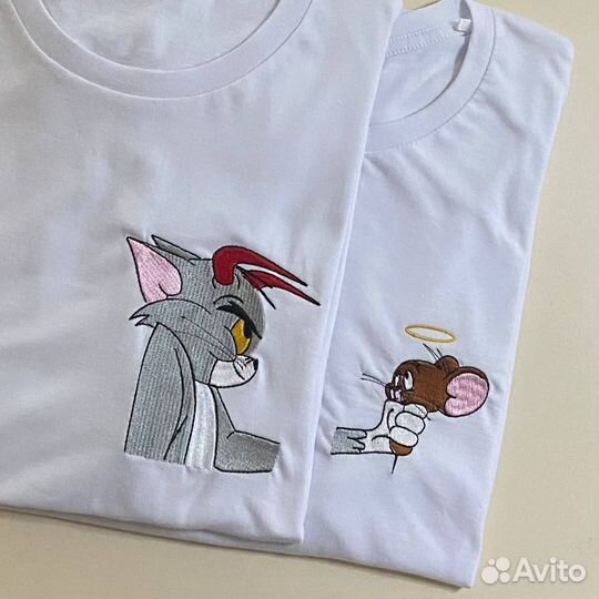 Парная вышивка Том и Джерри