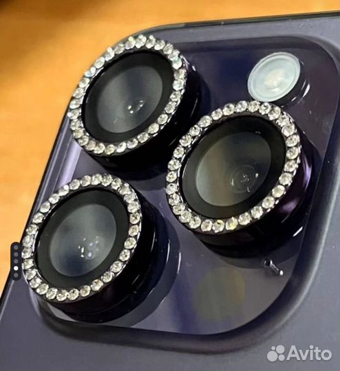 Защитное стекло на камеру iPhone 14 pro