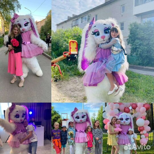 Поздравление на праздник, ростовые куклы