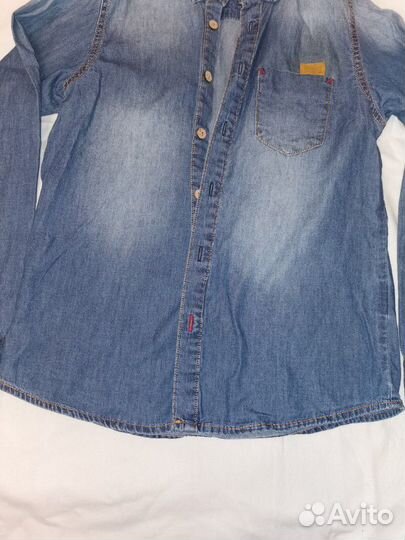 Рубашка джинсовая