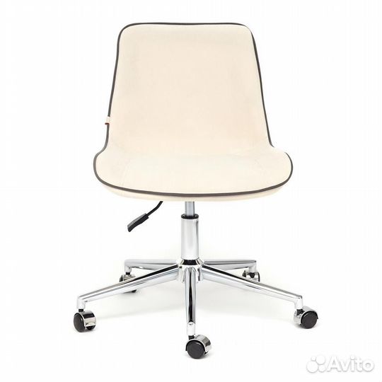 Стул компьютерный Style флок, молочный, 4