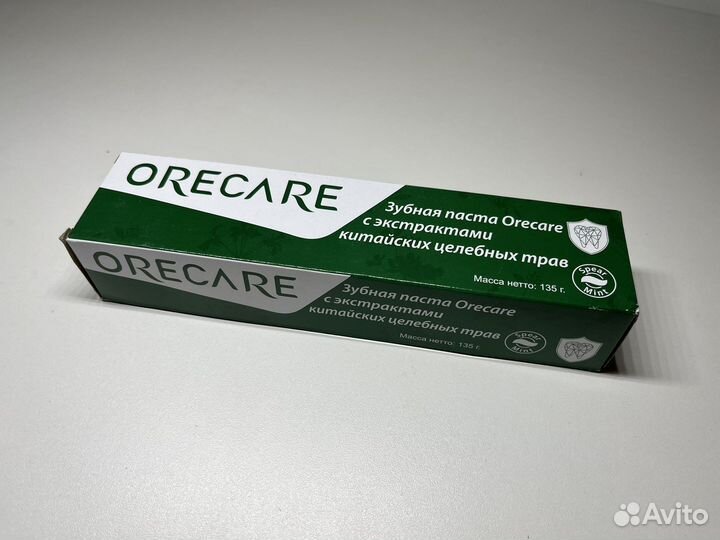 Зубная паста и щетка orecare. Тяньши