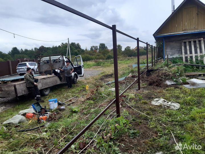 Забор, каркас