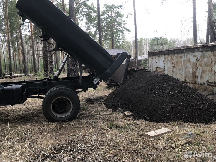Плодородный грунт, чернозём в мешках и навалом