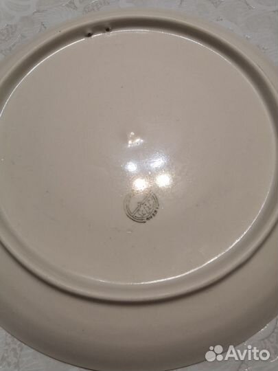 Новое блюдо Гжель 25см.,на стену, для кулича и яиц