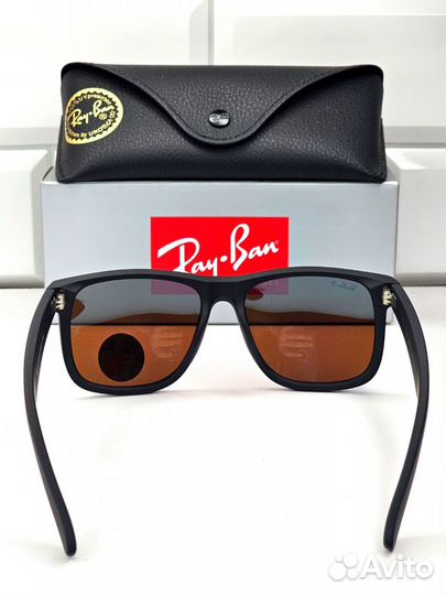 Очки Ray Ban 4165 Justin Синие Зеркальные