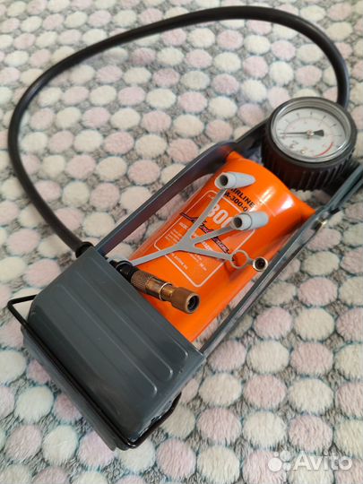 Насос ножной с манометром PA-300-01 (airline)