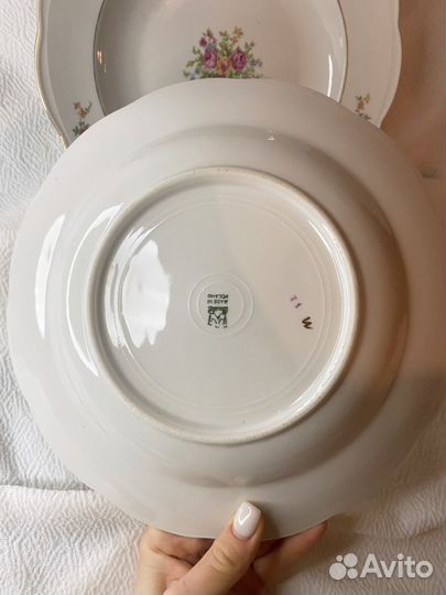 Тарелки Польша KPM фарфор/СССР(2шт)