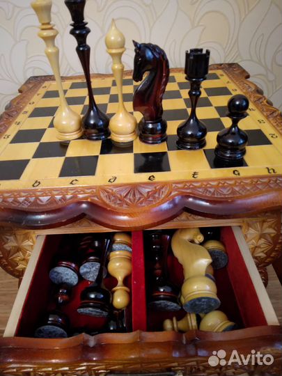 Шахматы ручной работы бу