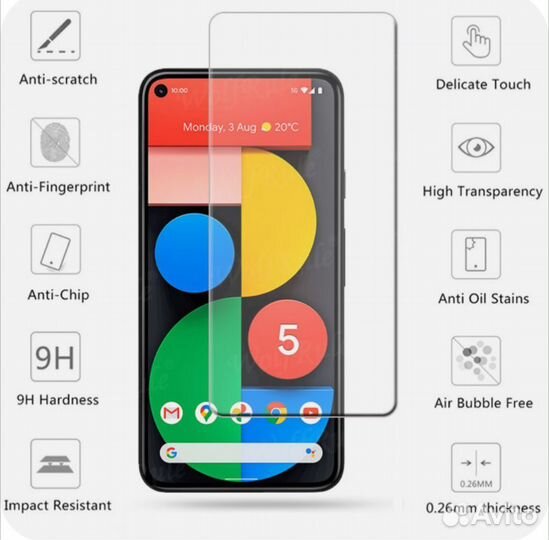 Защитное стекло pixel 5