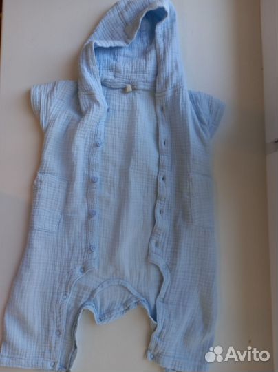 Муслиновый костюм для мальчика 80