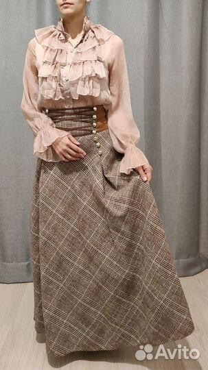 Юбка теплая макси