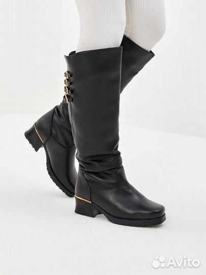 Сапоги с мягким мехом для весны и осени