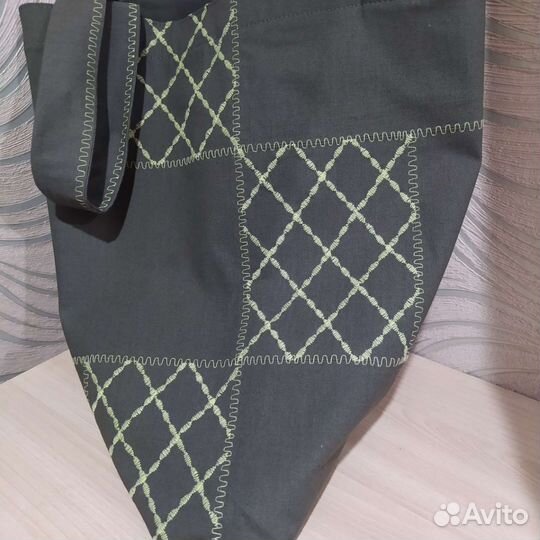 Cумка-шопер текстильная. Ручная работа