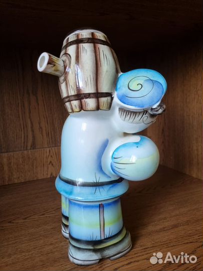 Штоф-Бутылка фарфор Семикаракорск ручная работа