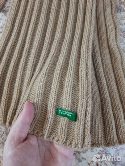 Шарф benetton мягкая шерсть