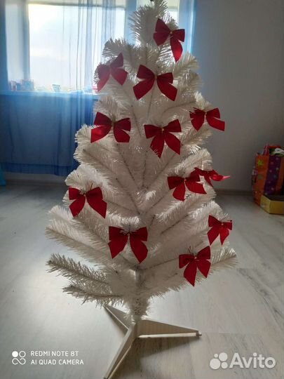 Елка искусственная маленькая белая бу