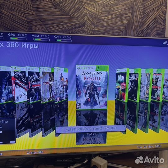 Xbox 360 slim 250gb прошитый+49 игр