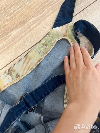 Джинсовый комбинезон для беременных