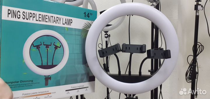 Кольцевая лампа 36см 36вт 216 диодов 5400lux