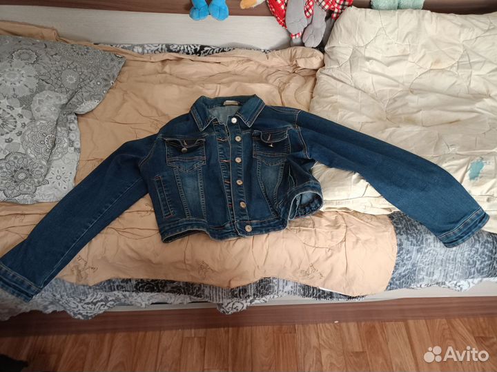 Джинсовка короткая