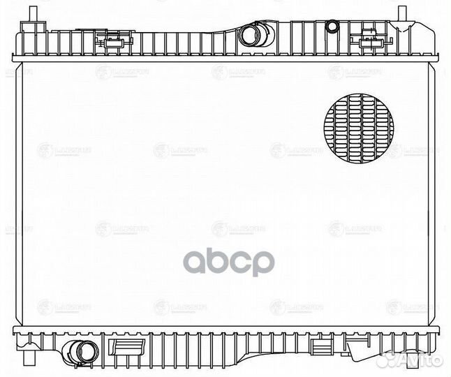 Радиатор охлаждения двигателя LRC1086 luzar