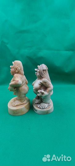 Винтажные сувенирные пещерные люди финляндия