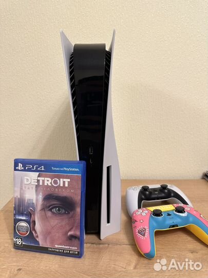 Sony playstation 5 ps5 с дисководом 2 джойстика