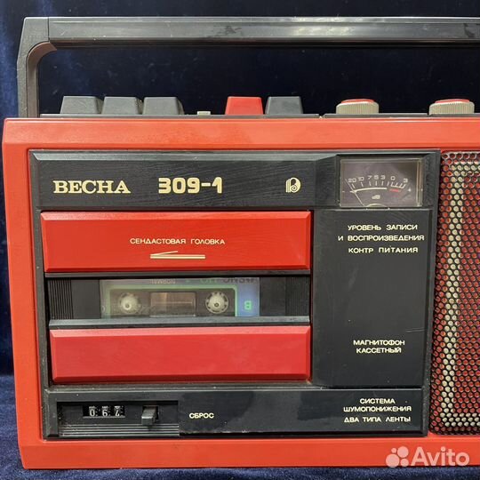 Магнитофон кассетный Весна 309-1 СССР (сзр)