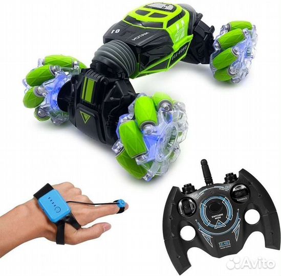 Skidding stunt car