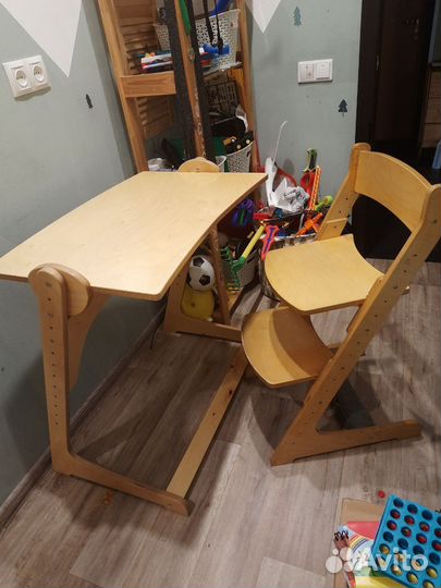 Растущая парта и стул