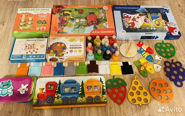 Развивающие игрушки пакетом от 3 лет
