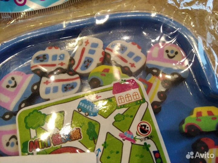 Набор ластиков - машинки