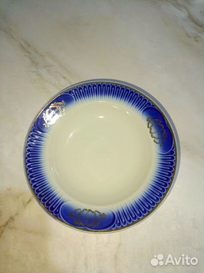 Порционные тарелки СССР. Сумской Фз 1974г.Позолота